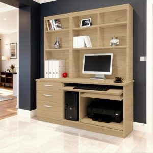 home office desk oak with storage