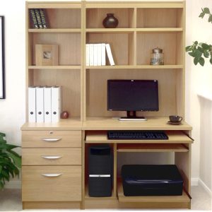 classic oak home office desk set