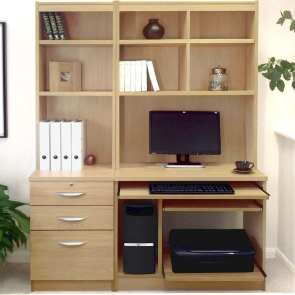 classic oak home office desk set