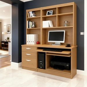 oak office desk set