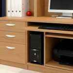 home office desk oak with storage