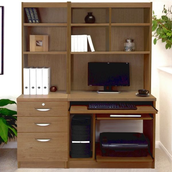 home office desk in english oak