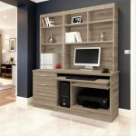 home office desk grey with storage