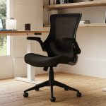 mesh back office chair in front of office desk