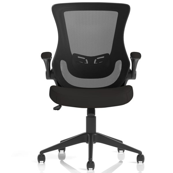 mesh back office chair back view