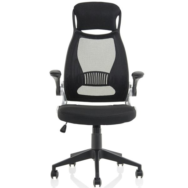 mesh back high back executive office chair front view