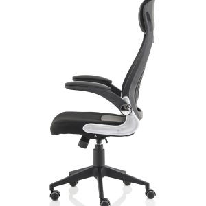 mesh back executive chair side view