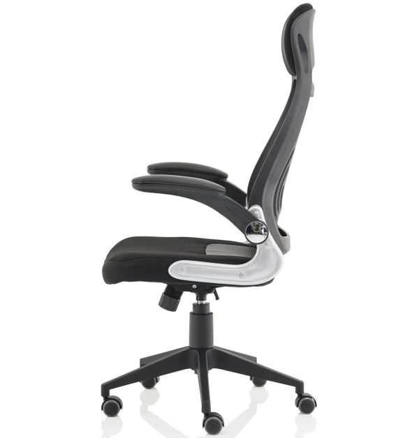 mesh back executive chair side view