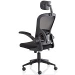 executive mesh chair with folding arms