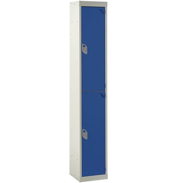 express delivery locker with 2 doors in blue