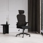 mesh back task operator chair black