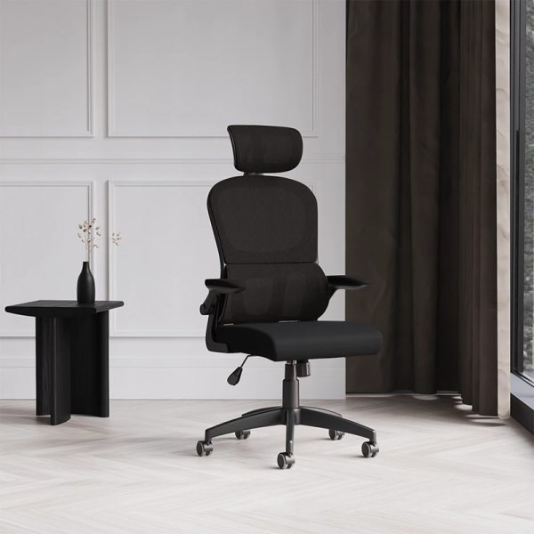 mesh back task operator chair black