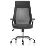 mesh back task operator chair front view