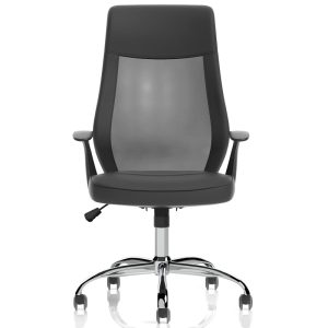 mesh back task operator chair front view