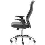 mesh back task operator chair side view