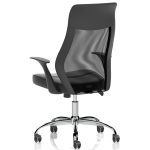 mesh back task operator chair back view
