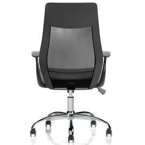 mesh back task operator chair back view