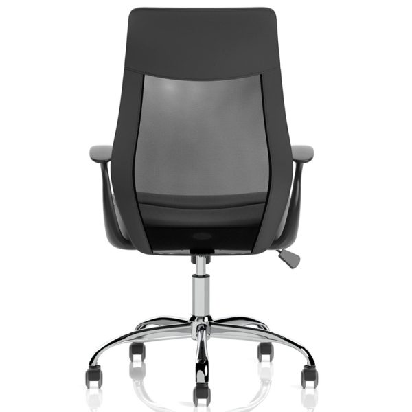 mesh back task operator chair back view