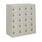personal effect locker with 20 compartments grey