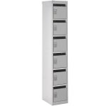 post locker pigeon holes all grey with 6 compartments