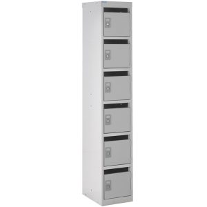 post locker pigeon holes all grey with 6 compartments