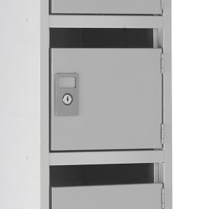 post box pigeon holes grey close up