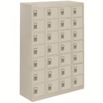 post box locker pigeon holes with 28 compartments in grey finish