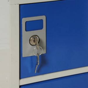 post box personal effects lockers close up