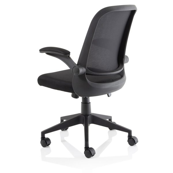 task operator mesh back chair back view