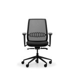 mesh back office chair front view