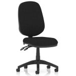budget task operator chair in black fabric