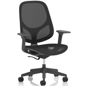 mesh back office chair black