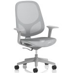 mesh back office chair grey
