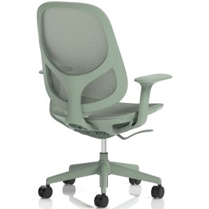 mesh back office chair green
