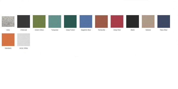 acoustic screen colour chart