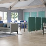 acoustic office screens in office