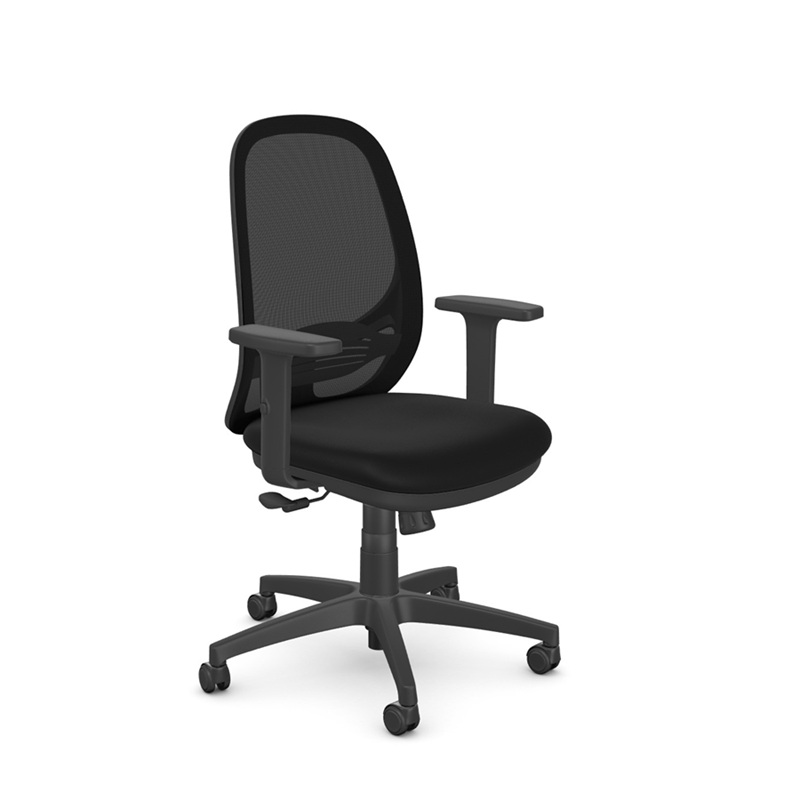 mesh back office chair black