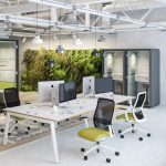 mesh office chair in office