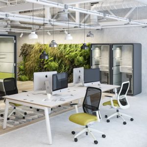 mesh office chair in office