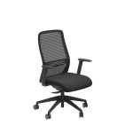 mesh back office chair black
