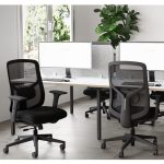 mesh back office chair in office