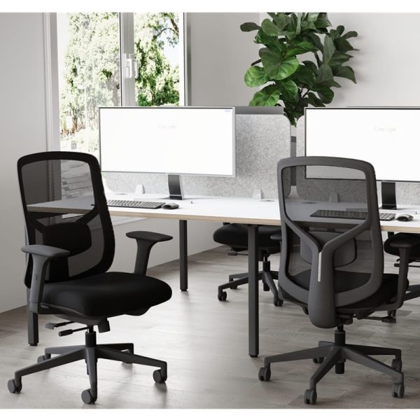 mesh back office chair in office