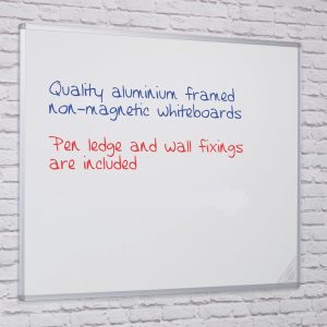 non magnetic white board