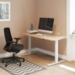 sit - stand desk in home office