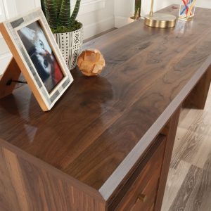 walnut l shaped desk for home office