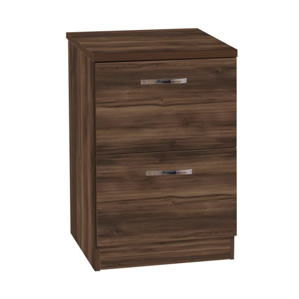 2 drawer filing cabinet in barogue oak