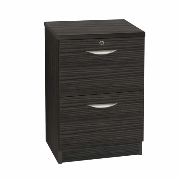 2 drawer filing cabinet in black