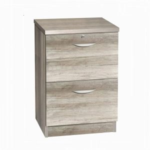 2 drawer filing cabinet grey