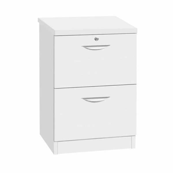2 drawer filing cabinet white