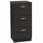 3 drawer filing cabinet black